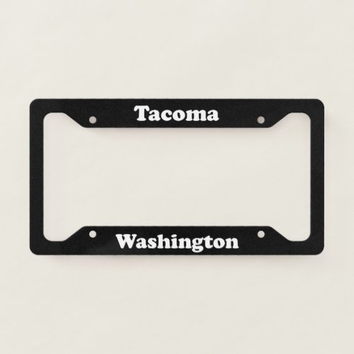 Tacoma WA License Plate Frame