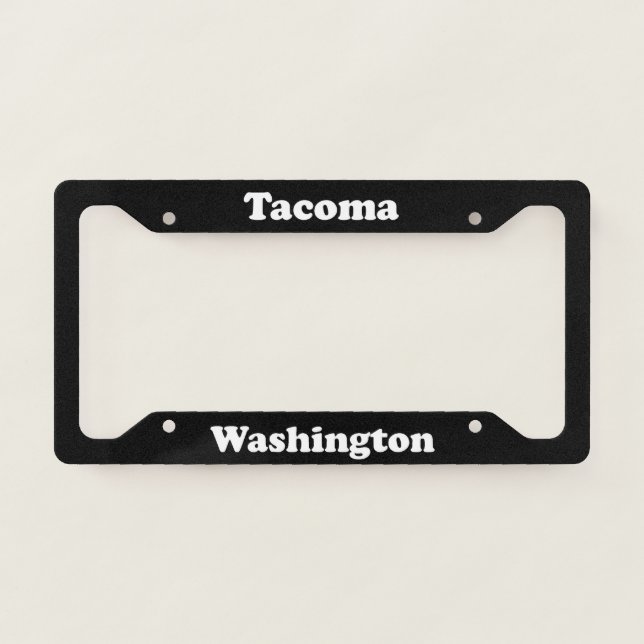 Tacoma WA License Plate Frame (Front)