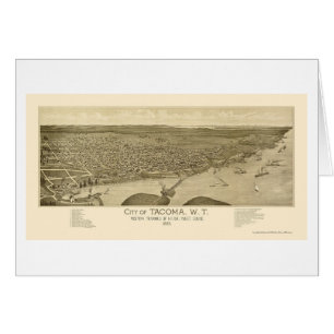 Tacoma, WA Panoramic Map - 1885