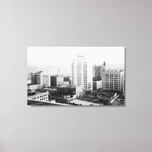 Tacoma, WA Skyline View from Winthrop Hotel Canvas Print