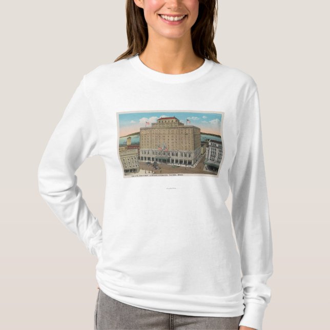 Tacoma, WA - View of Hotel Winthrop T-Shirt (Front)