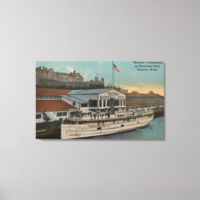 Tacoma, WA - View of Municipal Canvas Print (Front)