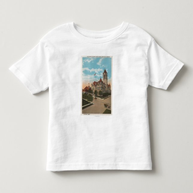Tacoma, WA - View of Pierce County Court House Toddler T-shirt (Front)