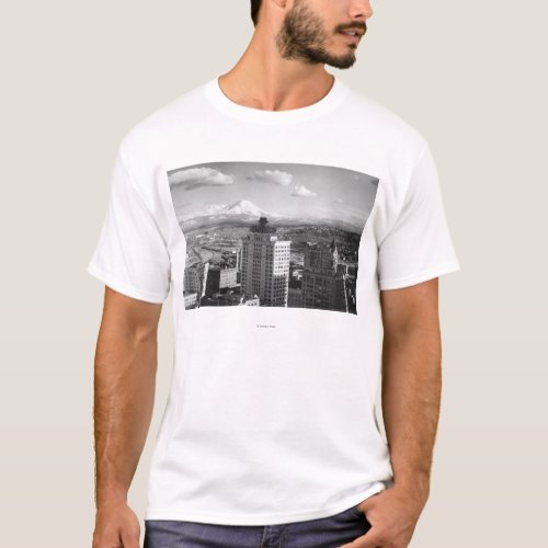 Tacoma WA View of Rainier from Medical Arts T_Shirt