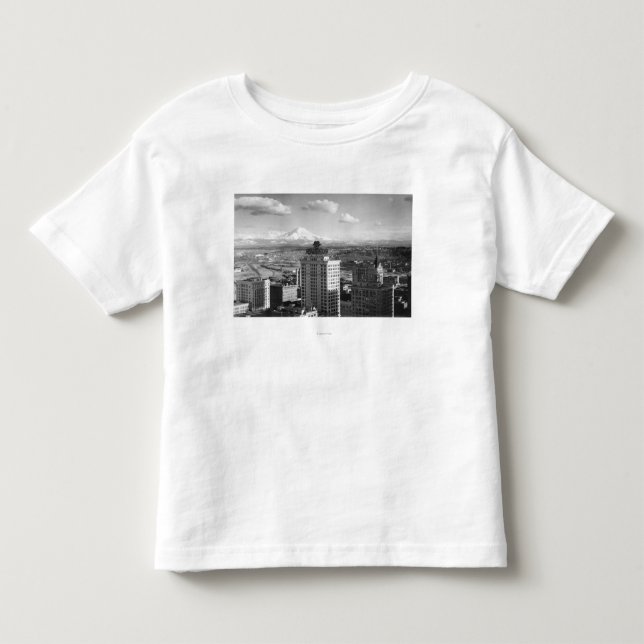 Tacoma, WA View of Rainier from Medical Arts Toddler T-shirt (Front)
