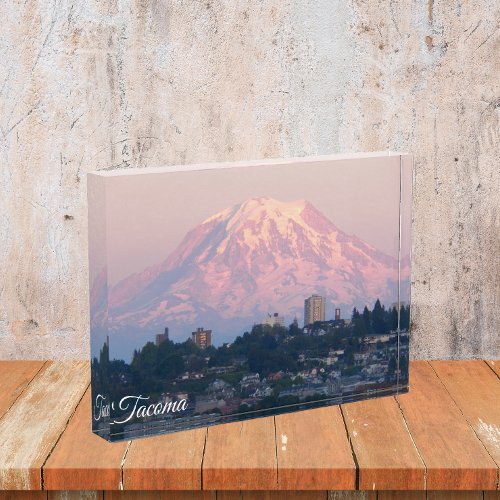 Tacoma Washington and Mount Rainier Photo Block