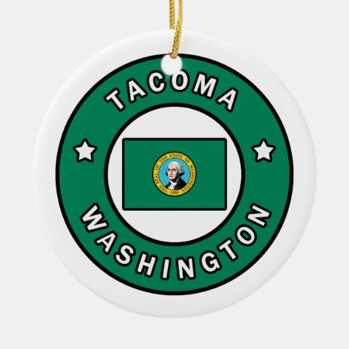 Tacoma Washington Ceramic Ornament