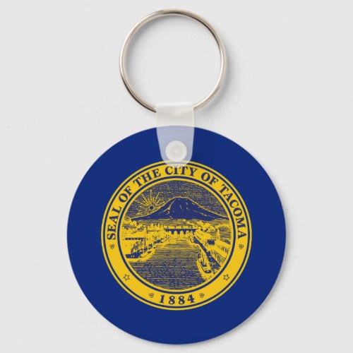 Tacoma Washington City flag Keychain