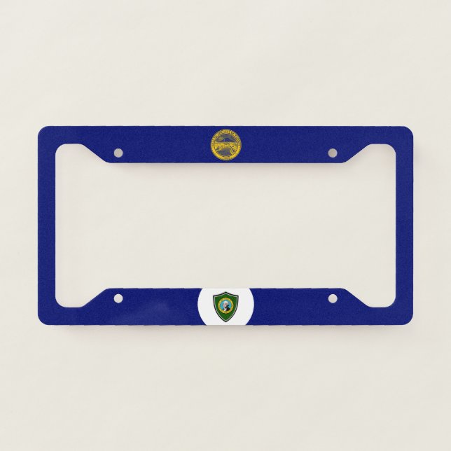 Tacoma (Washington) city flag  License Plate Frame (Front)