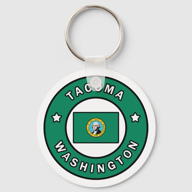 Tacoma Washington Keychain (Front)