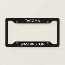 Tacoma Washington License Plate Frame