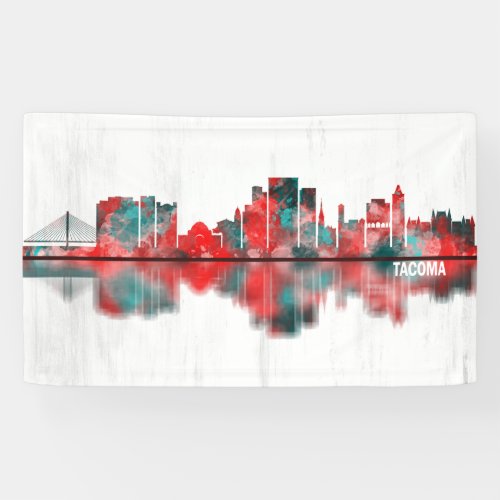 Tacoma Washington Skyline Banner