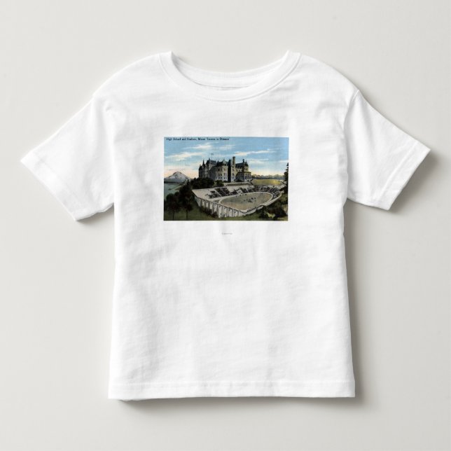 Tacoma, Washington - View of High School Toddler T-shirt (Front)