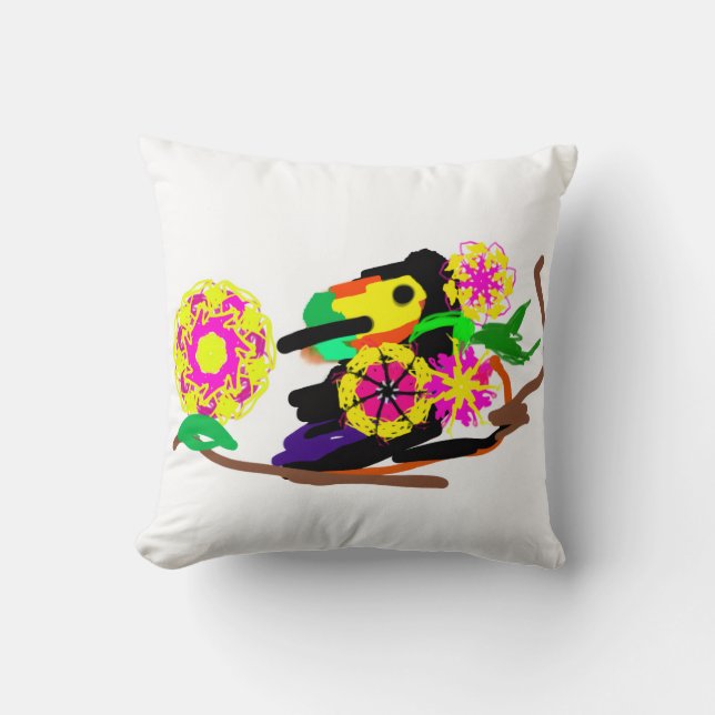 Tacon cool summer throw pillow (Front)