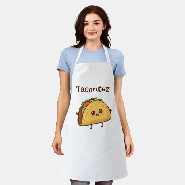 Taconitez Taco Apron – Cute Kawaii Cooking Kitchen (Worn)