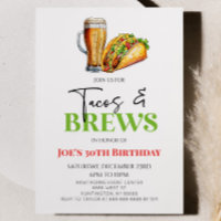 Tacos and Brews Beer Glass Birthday Party