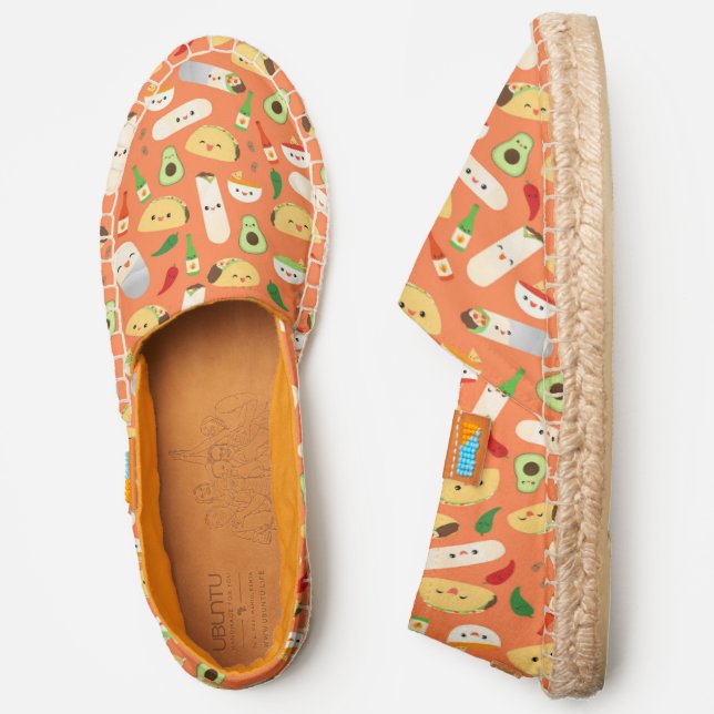 Tacos and Burritos Pattern Espadrilles (Side)