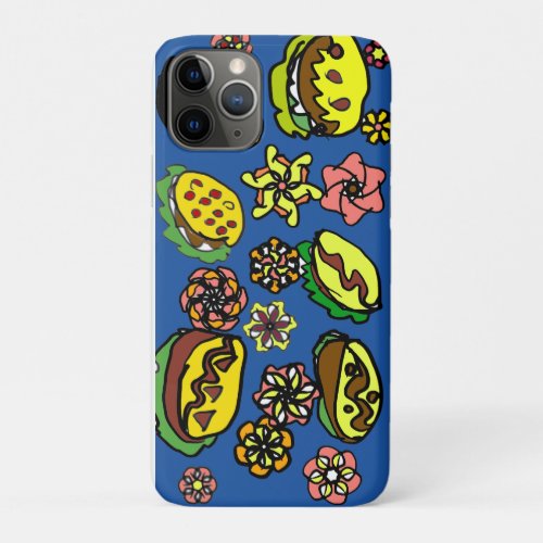 Tacos and flowers  iPhone 11 pro case