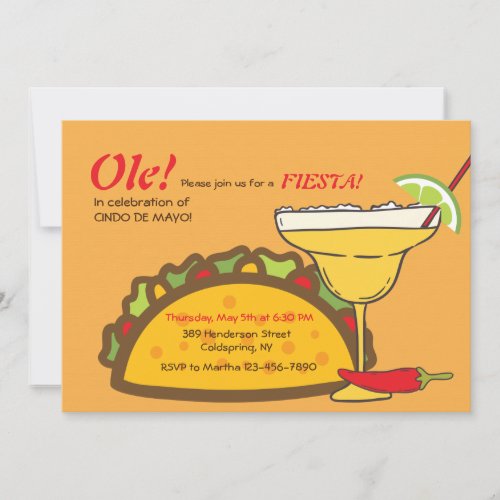 Tacos and Margaritas Invitation