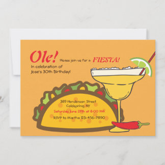 Tacos and Margaritas Invitation