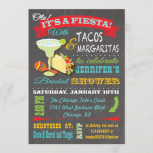 Tacos and Tequila Bridal Shower Invitation