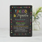 Tacos and Tequila Bridal Shower Invitation (Standing Front)