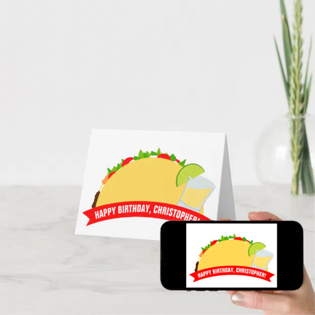 Tacos and Tequila Card Zazzle