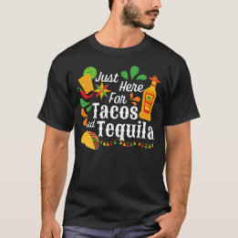 Tacos and Tequila Funny Cinco de Mayo Taco Tuesday T-Shirt