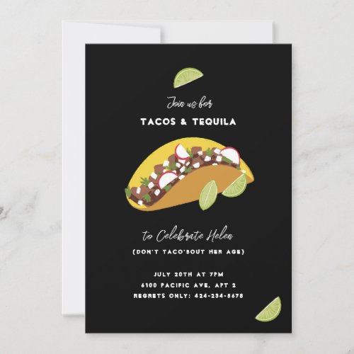 Tacos and Tequila Invitation