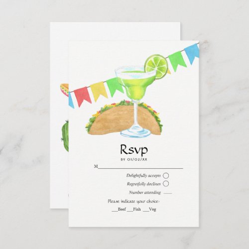Tacos and Tequila RSVP Card