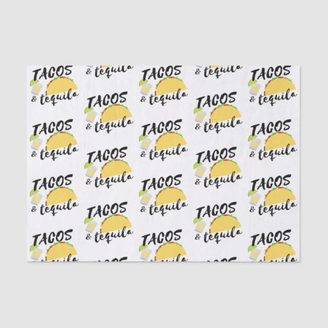 Tacos and Tequila Tissue Paper (Front)