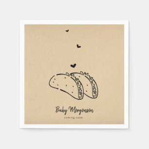 Tacos Baby Shower Napkin