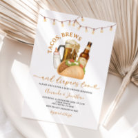 Tacos Brews and Diapers Baby Shower String Lights