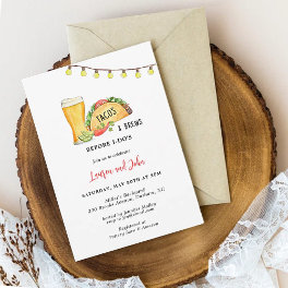 Tacos & Brews Before I Do Couple's shower Invitation