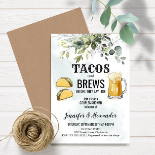 Tacos & Brews Couples Shower Invitation