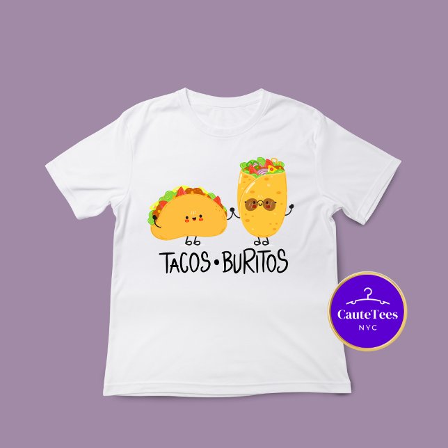 Tacos & Burritos Foodie T-Shirt Tri-Blend Shirt (Creator Uploaded)