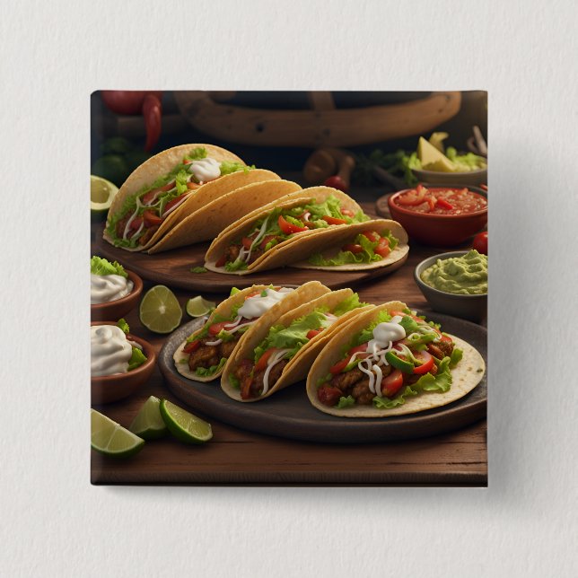 Tacos Button (Front)