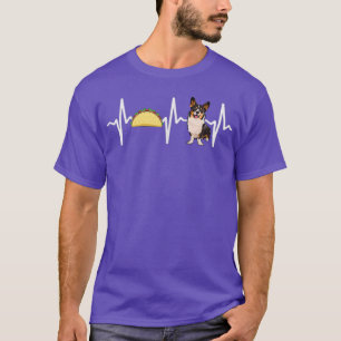 Tacos Cardigan Welsh Corgi Heartbeat Dog Lover T-Shirt