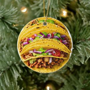 Tacos Ceramic Ornament
