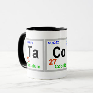 Tacos Chemical Elements Mug