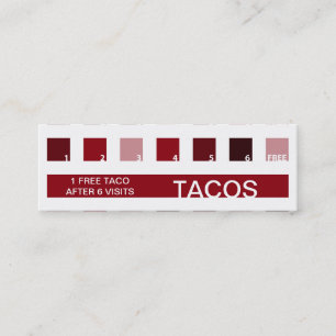 TACOS customer appreciation (mod squares) Loyalty Card