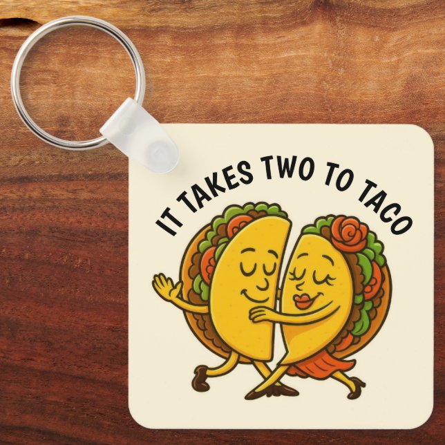 Tacos Dancing Keychain (Front)