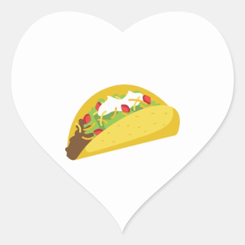 Tacos Heart Sticker