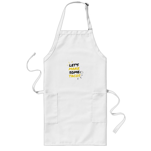 Tacos Mexican fast food makers Long Apron (Front)