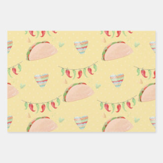 Tacos party National Hispanic Heritage Wrapping Paper Sheets