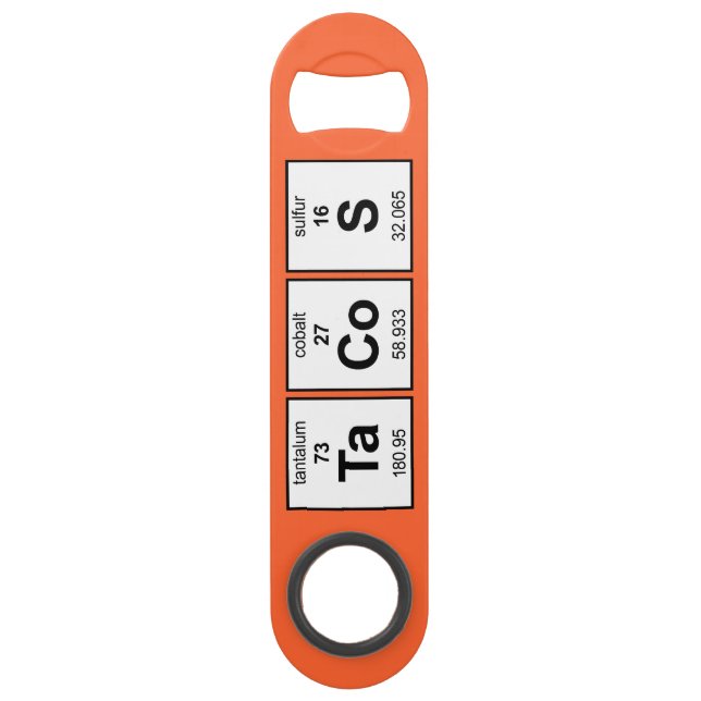TaCoS Periodic Table Bar Key (Front)