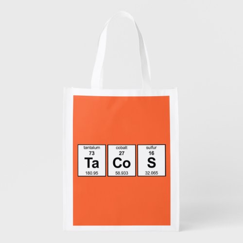 TaCoS Periodic Table Grocery Bag