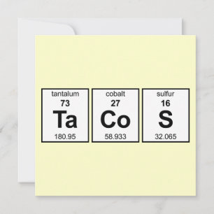 TaCoS Periodic Table Invitation