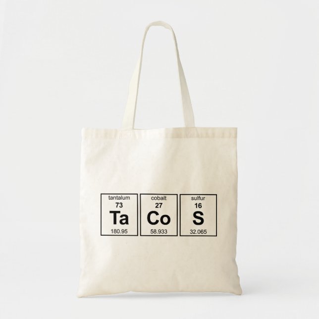 TaCoS Periodic Table Tote Bag (Front)