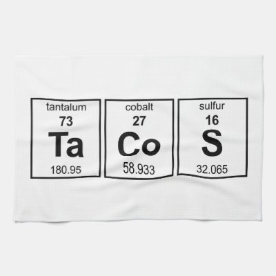TaCoS Periodic Table Towel